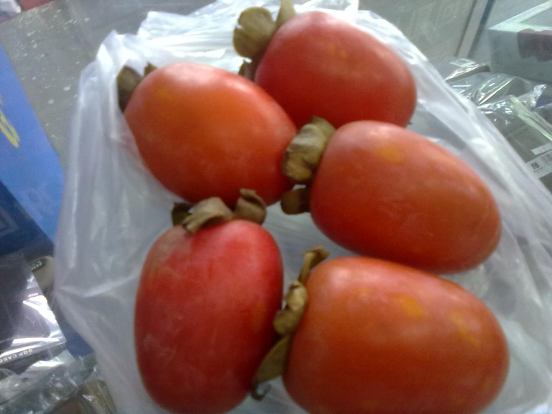在他乡买的柿子，跟家里的不一样哦~有图有真相738 / 作者:小雨点 / 帖子ID:1201