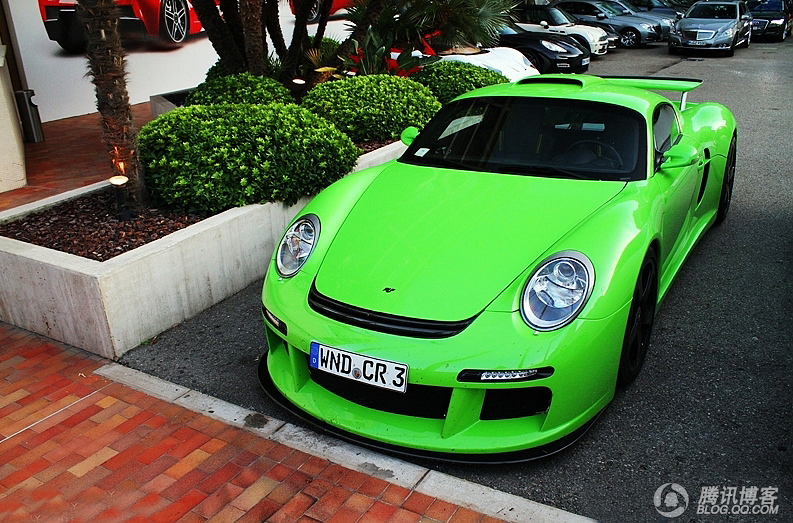 苹果绿保时捷RUF GTR-384 / 作者:街边小妹 / 帖子ID:865