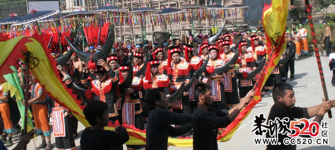 水滨盘王节上 游街片段249 / 作者:瑶族老 / 帖子ID:3513