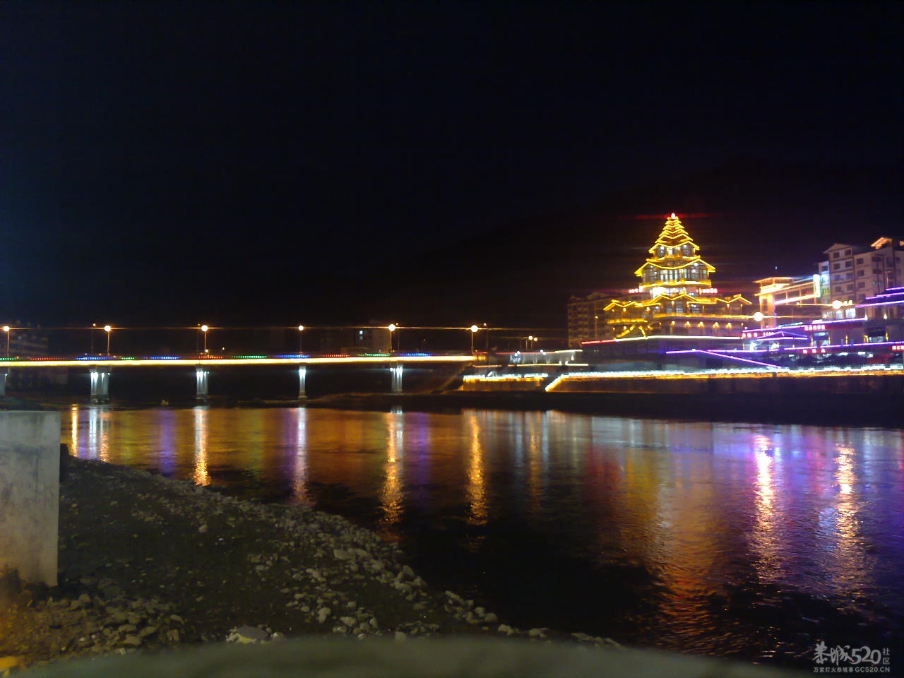 在龙胜县城拍的夜景657 / 作者:金网 / 帖子ID:11146