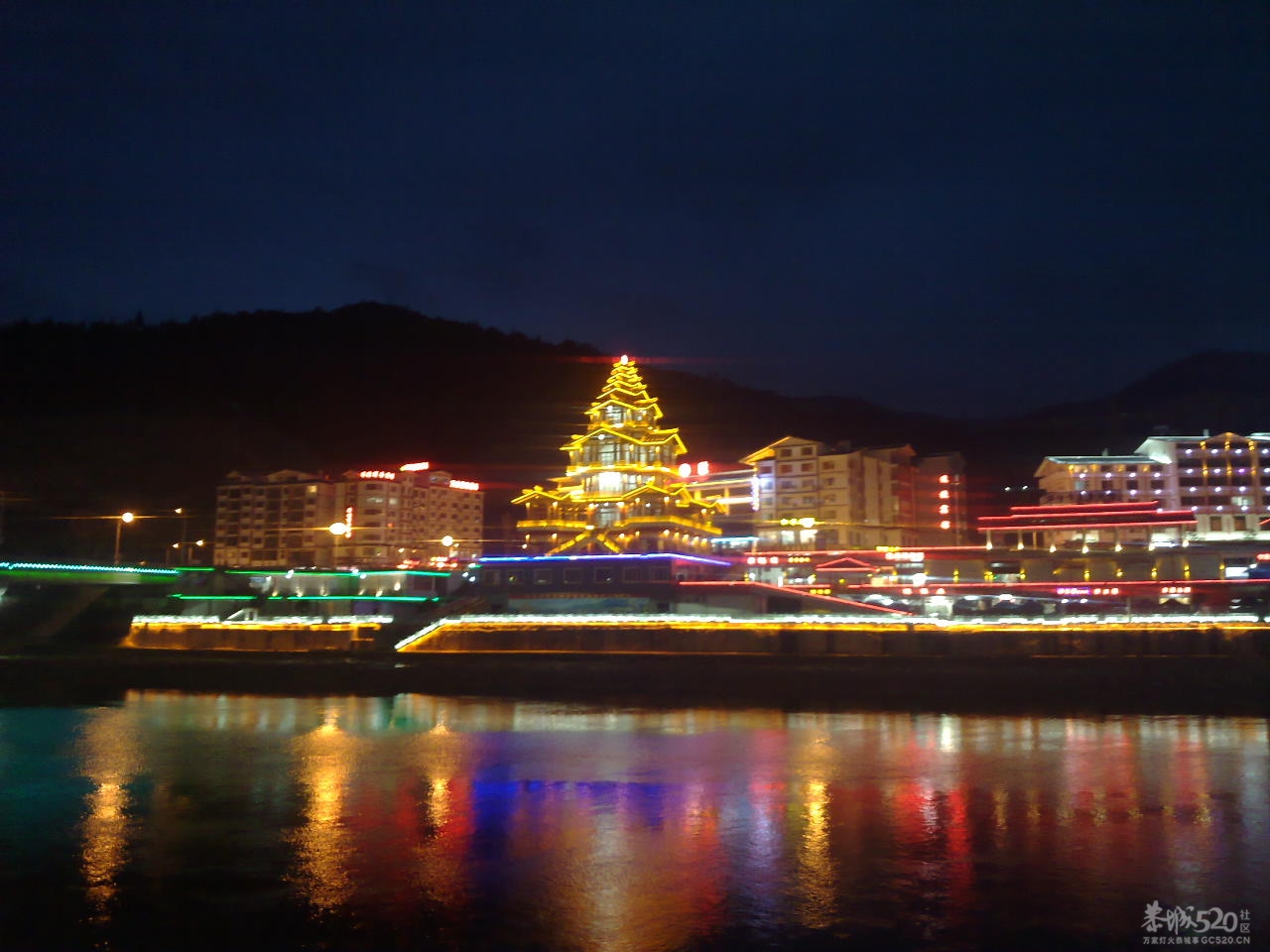 在龙胜县城拍的夜景720 / 作者:金网 / 帖子ID:11146