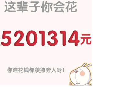 你想知道你这辈子会花多少钱吗？进来试试看737 / 作者:麻蛋 / 帖子ID:12391