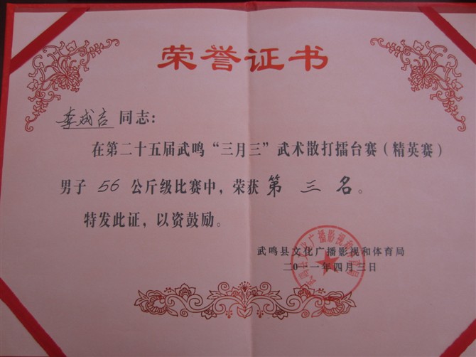 我的功夫生涯949 / 作者:李成吉 / 帖子ID:16813
