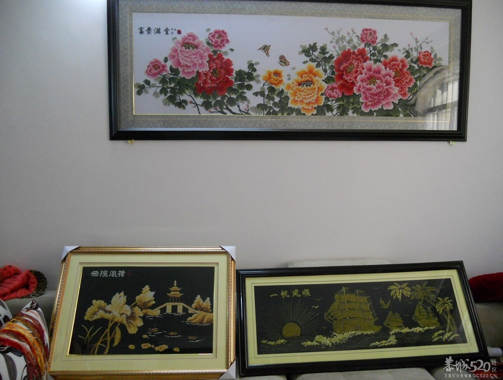 出售2幅十字绣成品 送礼佳品哦！936 / 作者:星想事成 / 帖子ID:59839