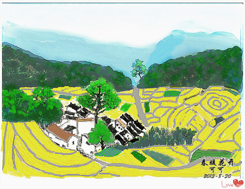 我的涂鸦——春暖花开145 / 作者:可可 / 帖子ID:95192