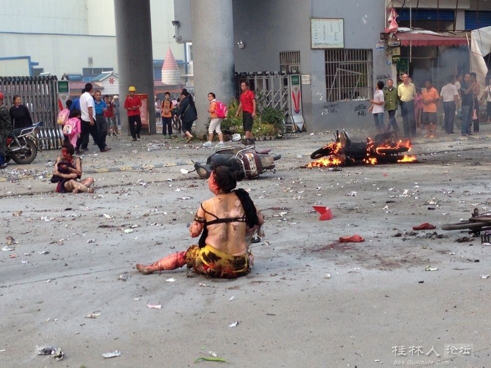 桂林八里街学校发生爆炸(图片可能有不适，反感请勿进）211 / 作者:风油精 / 帖子ID:95548