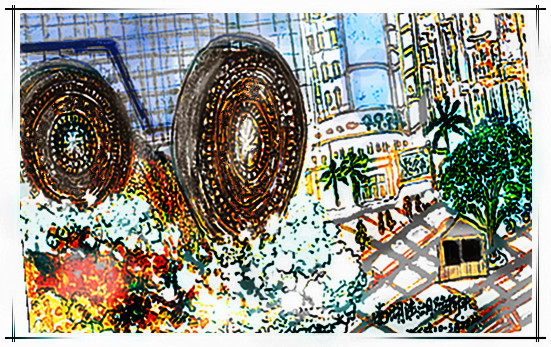 我的涂鸦——滨湖路街景329 / 作者:可可 / 帖子ID:95882