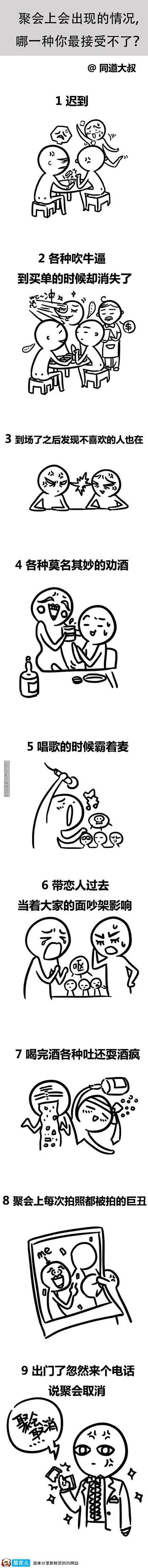 聚会上会出现哪一种情况你最接受不了？515 / 作者:罗少爷 / 帖子ID:101672