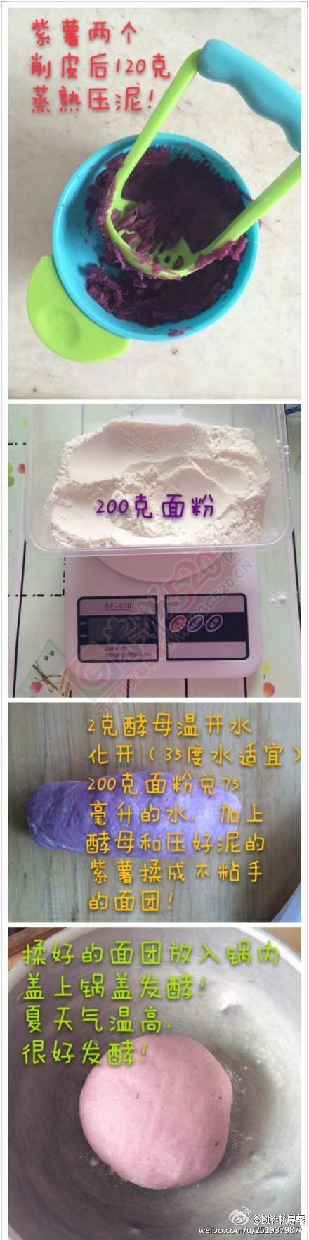 自制紫薯馒头575 / 作者:风之诺-ZY / 帖子ID:119159