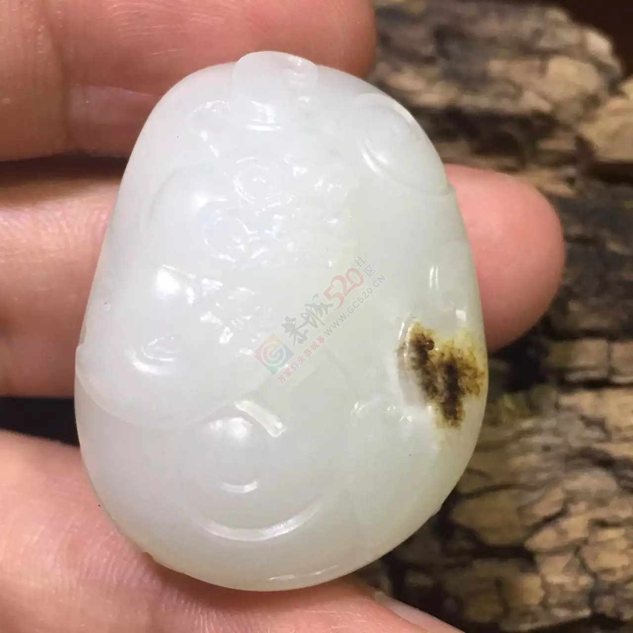新疆和田羊脂玉籽料貔貅677 / 作者:错了_Zfm79 / 帖子ID:175755
