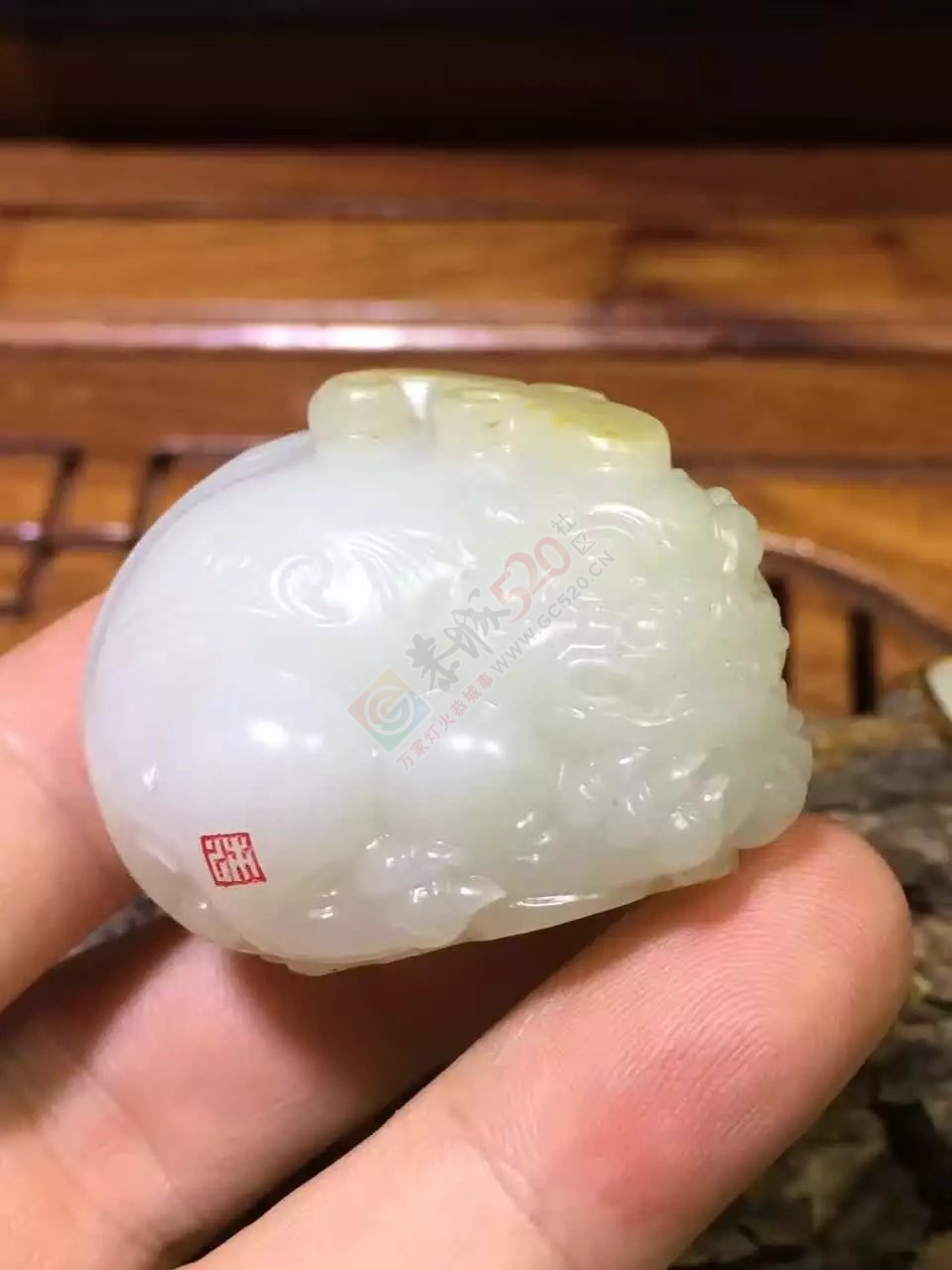 新疆和田白玉籽料貔貅199 / 作者:错了_Zfm79 / 帖子ID:176064