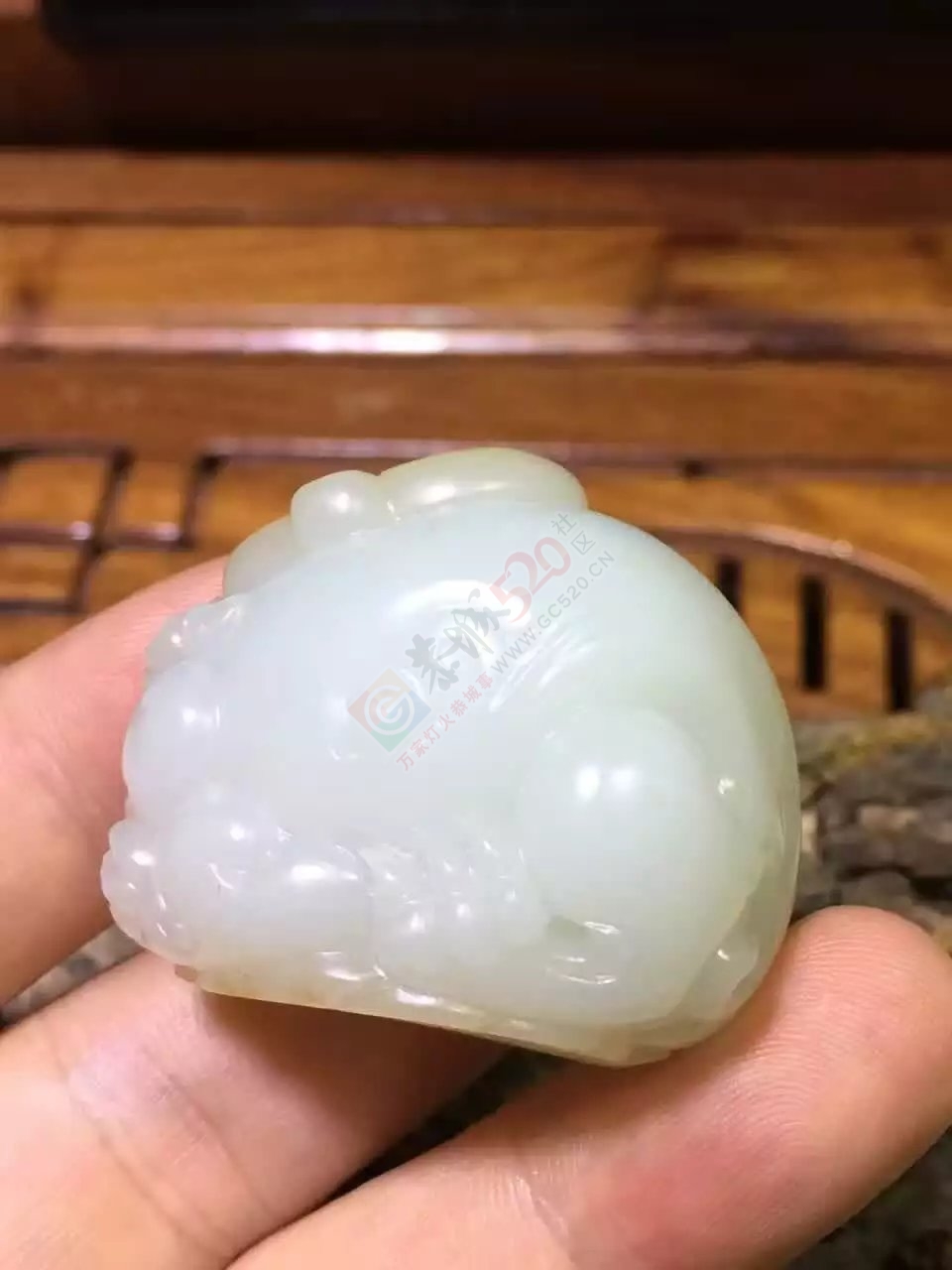 新疆和田白玉籽料貔貅252 / 作者:错了_Zfm79 / 帖子ID:176064