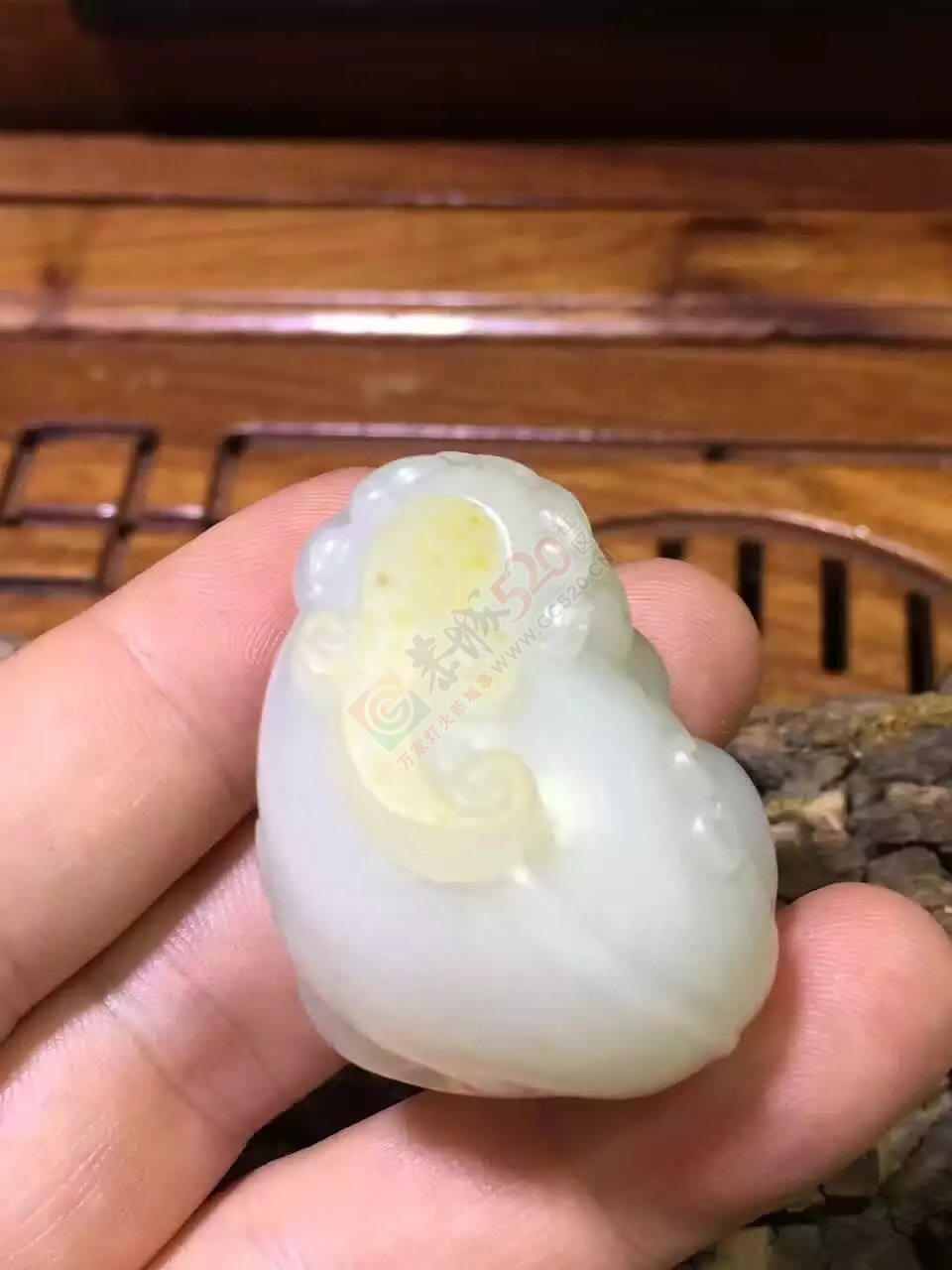 新疆和田白玉籽料貔貅215 / 作者:错了_Zfm79 / 帖子ID:176064