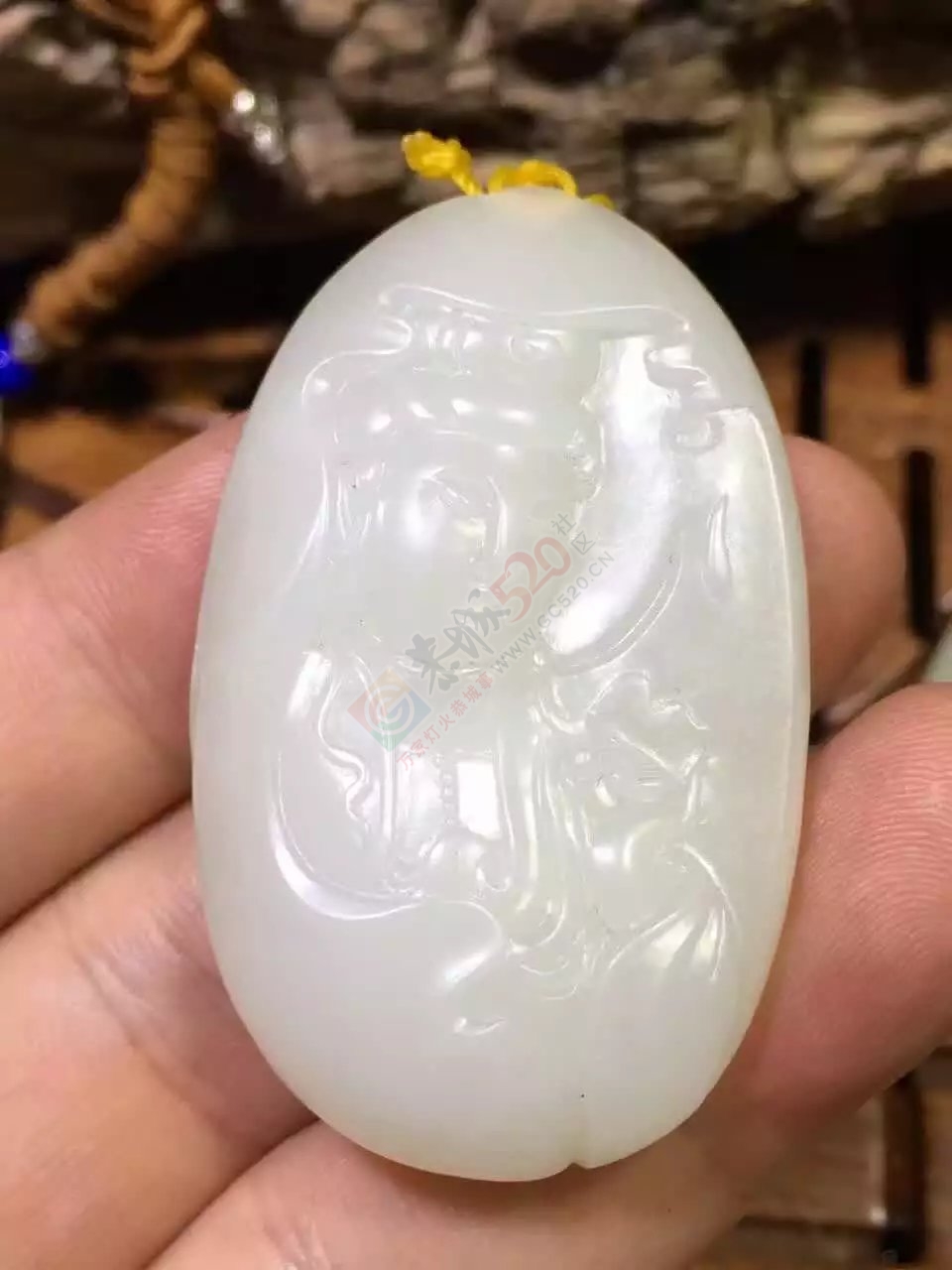 新疆和田羊脂白玉籽料观音300 / 作者:错了_Zfm79 / 帖子ID:176123