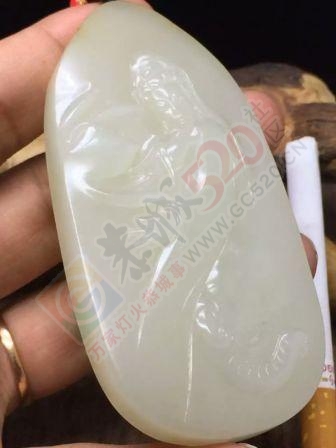78克新疆和田玉籽料作品普贤菩萨62 / 作者:晚霞行千里 / 帖子ID:176438