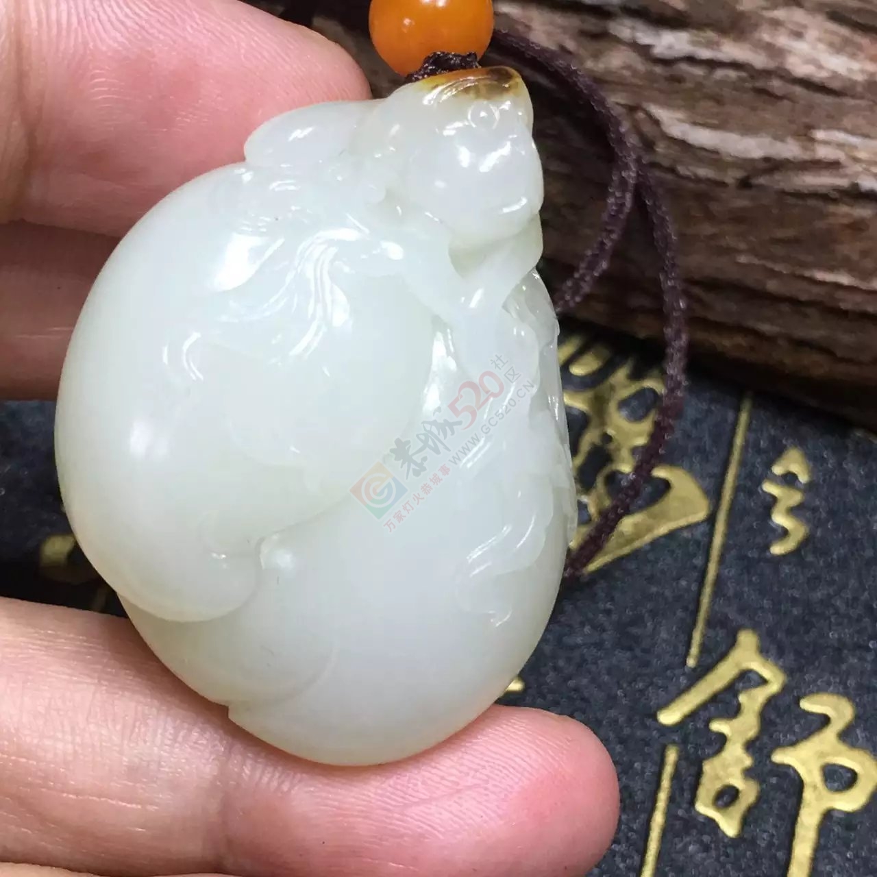 新疆和田玉籽料灵猴献寿630 / 作者:错了0227 / 帖子ID:176634