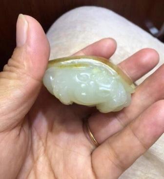 出手127克新疆和田玉籽料龙龟672 / 作者:晚霞行千里 / 帖子ID:176638