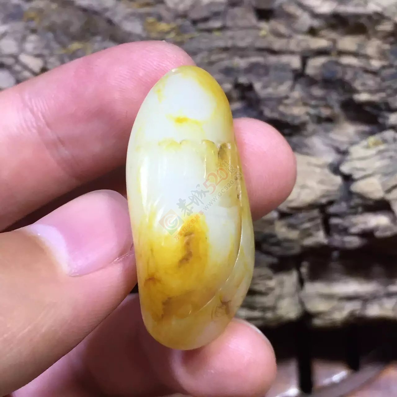 新疆和田玉籽料古龙洒金皮独籽一枚912 / 作者:子涵 / 帖子ID:176897