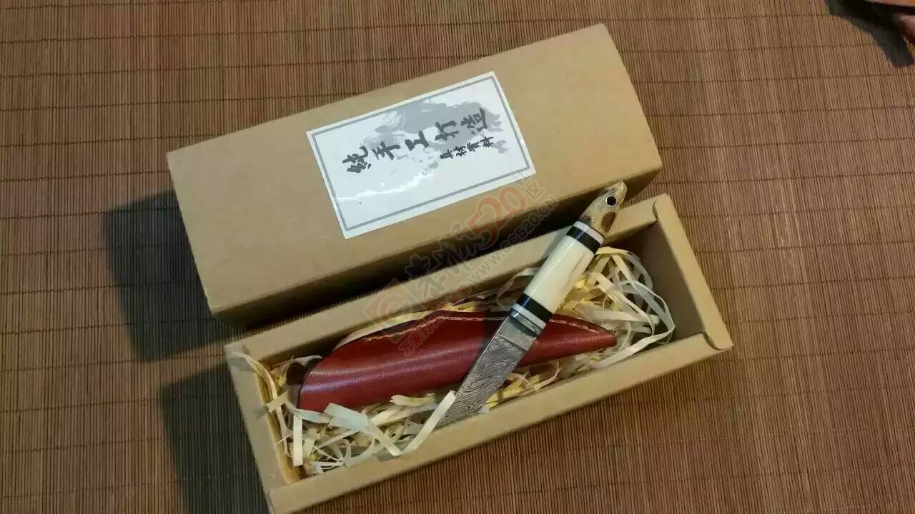 始祖羽毛纹大马士革茶刀，精巧便于收藏把玩，欢迎欣赏！438 / 作者:1749898889 / 帖子ID:174210