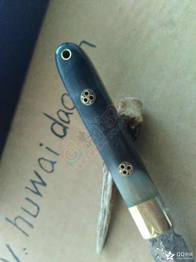 始祖羽毛纹大马士革茶刀，精巧便于收藏把玩，欢迎欣赏！724 / 作者:1749898889 / 帖子ID:174210