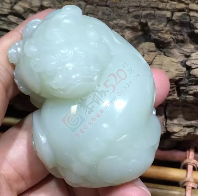 出手和田玉籽料貔貅把件826 / 作者:月落风 / 帖子ID:177986