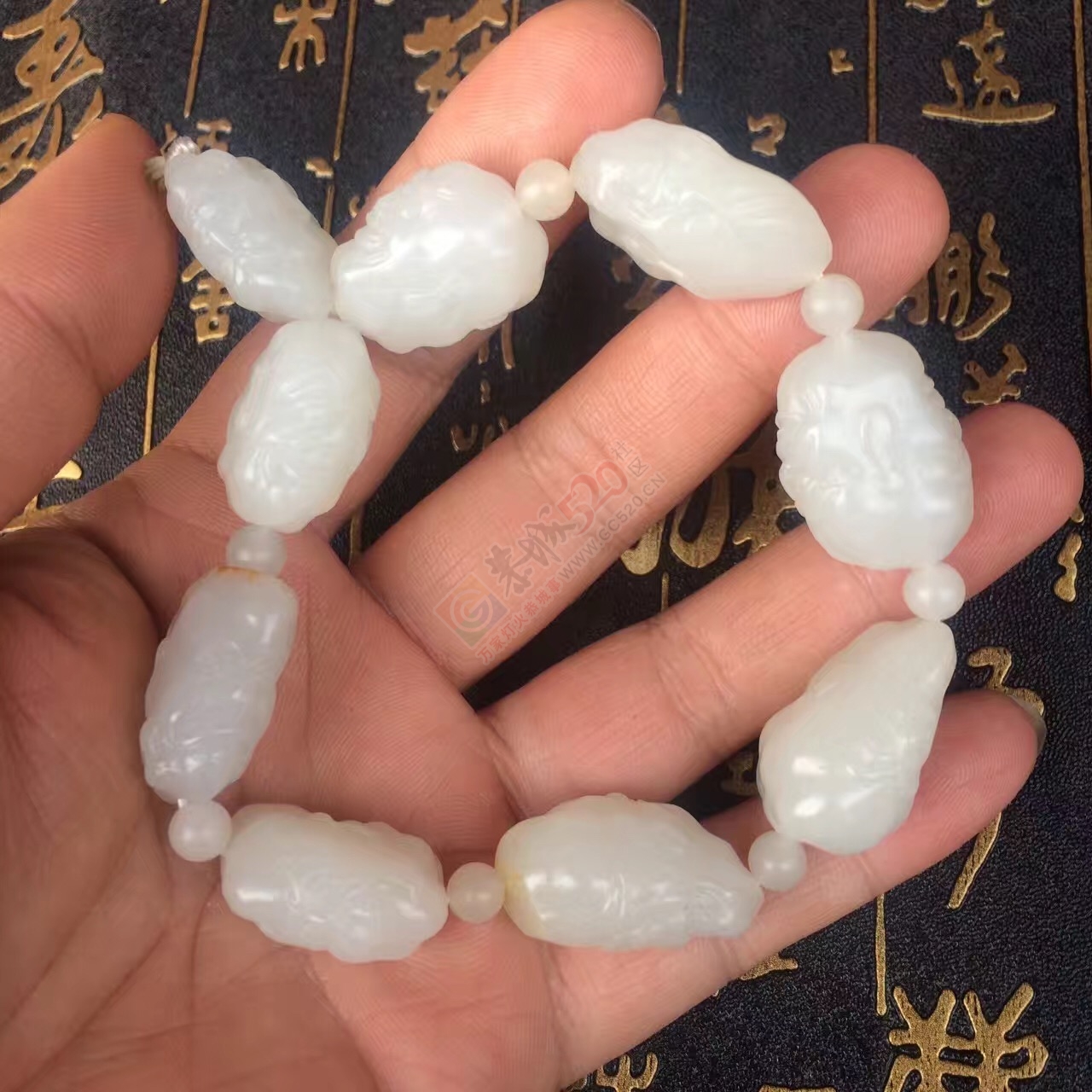 新疆和田玉籽料罗汉手串121 / 作者:晚霞行千里 / 帖子ID:191302