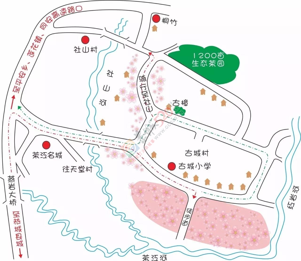 今日花讯：嘉会太平村的桃花已慢慢绽放，周末一起赏花约吗？！98 / 作者:社区小编 / 帖子ID:193155