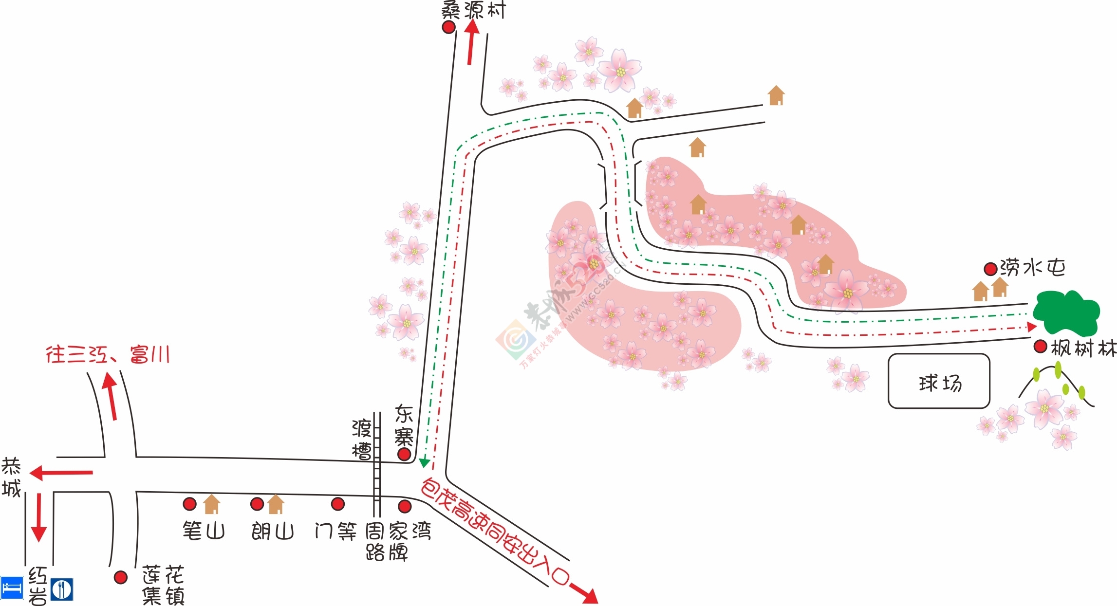 今日花讯：嘉会太平村的桃花已慢慢绽放，周末一起赏花约吗？！780 / 作者:社区小编 / 帖子ID:193155