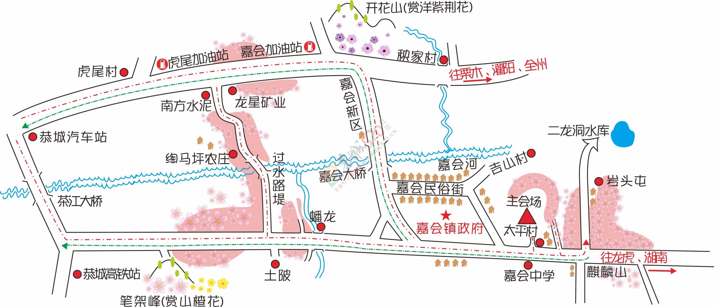 今日花讯：嘉会太平村的桃花已慢慢绽放，周末一起赏花约吗？！955 / 作者:社区小编 / 帖子ID:193155