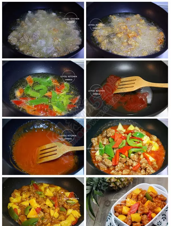 【菠萝咕咾肉】用这法子做出来的肉酥果甜759 / 作者:Iris-- / 帖子ID:199052