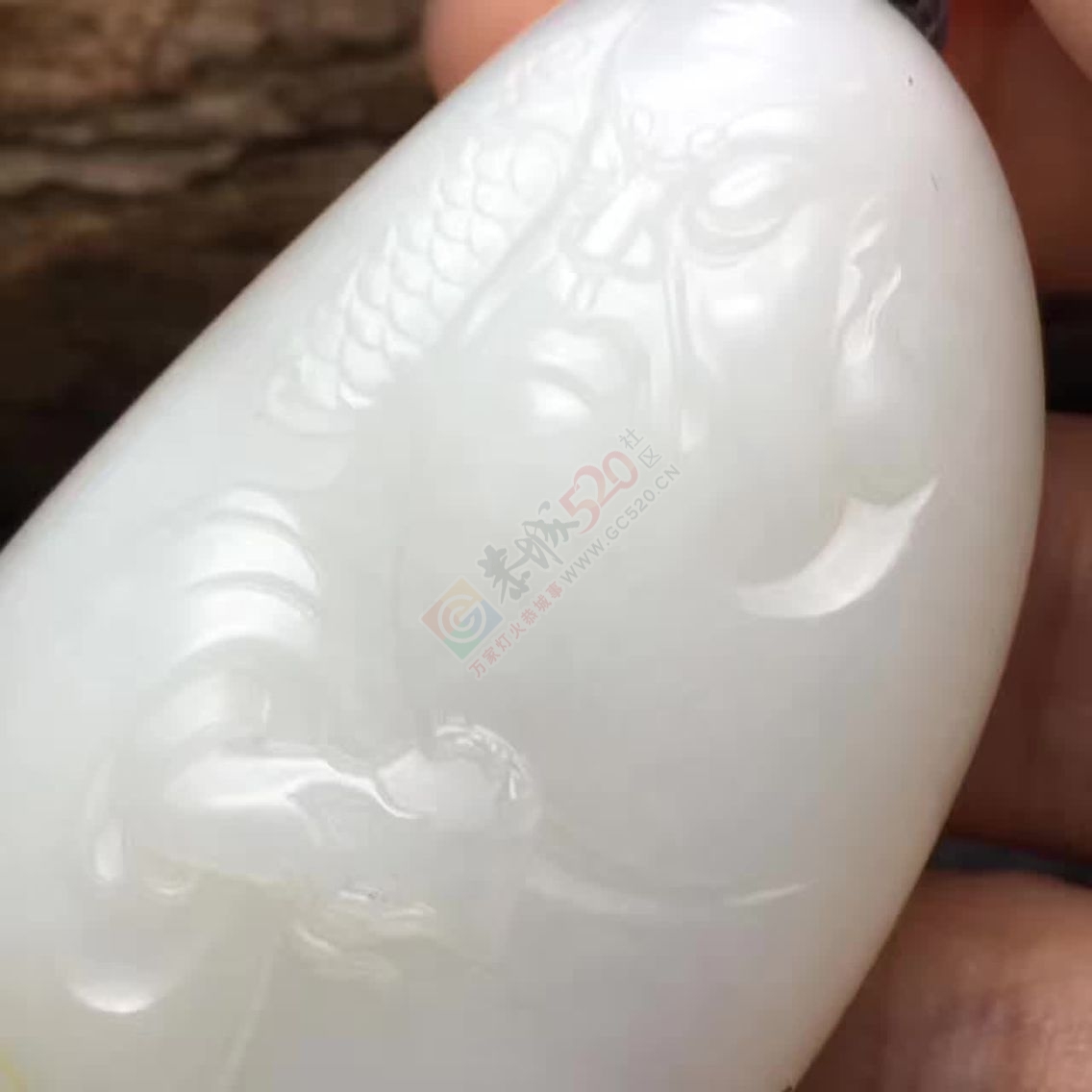 一块新疆和田羊脂玉关公415 / 作者:晚霞行千里 / 帖子ID:207868