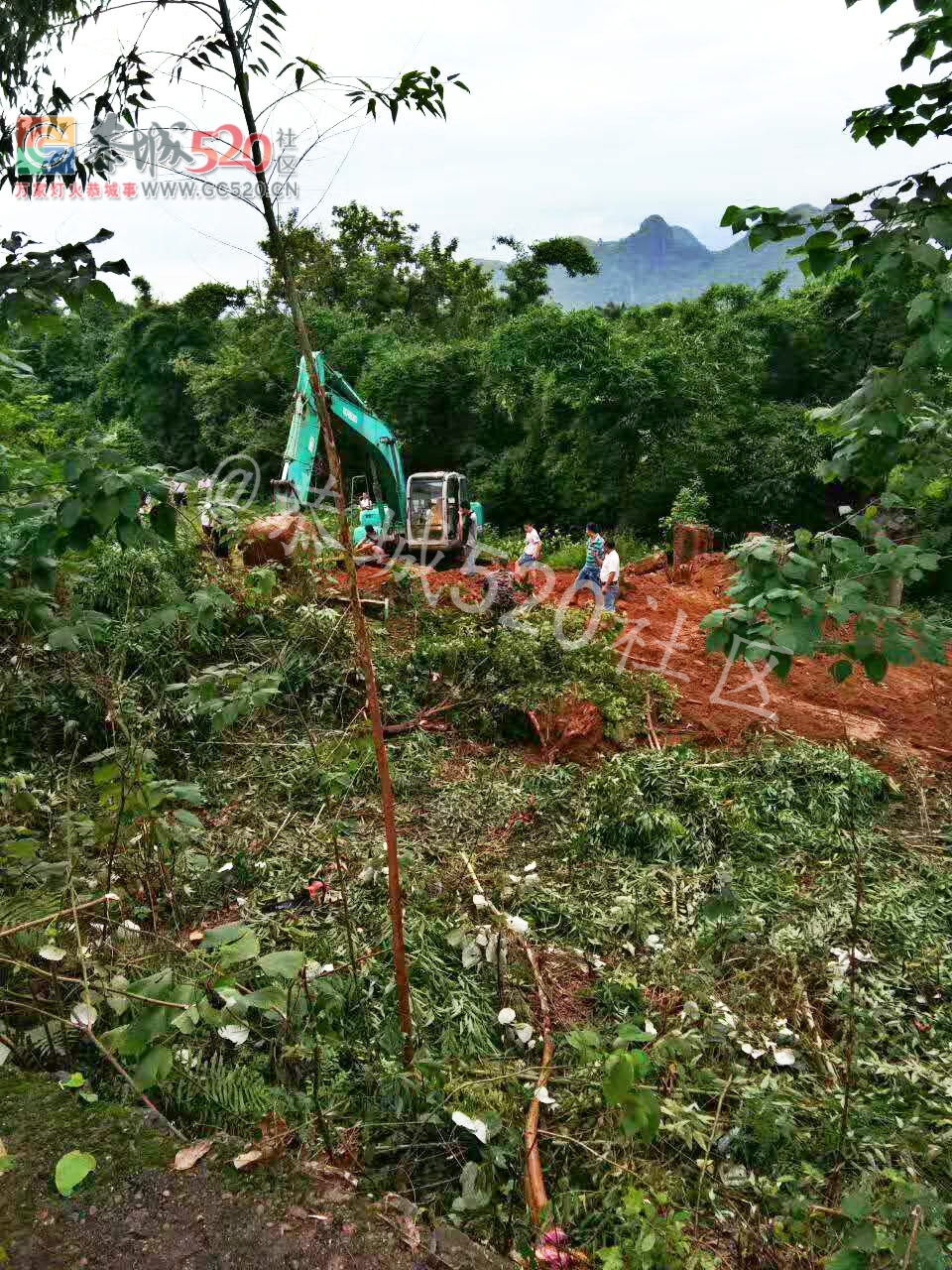 气愤!恭城滨江东路项目工程施工现场受到一些刁民阻止施工！299 / 作者:莲花的烂崽 / 帖子ID:232673