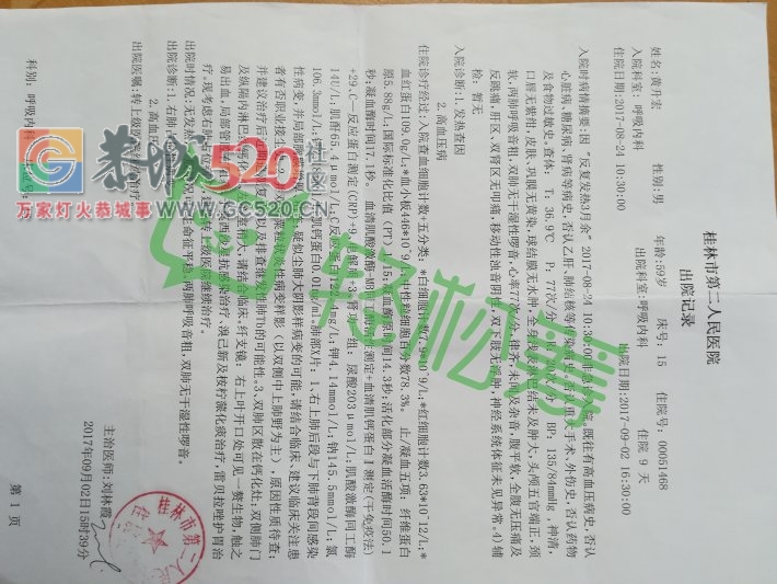 请救救我的父亲！！———父亲患肺癌，需马上手术，恳求大家帮帮我。848 / 作者:油茶小弟 / 帖子ID:238641