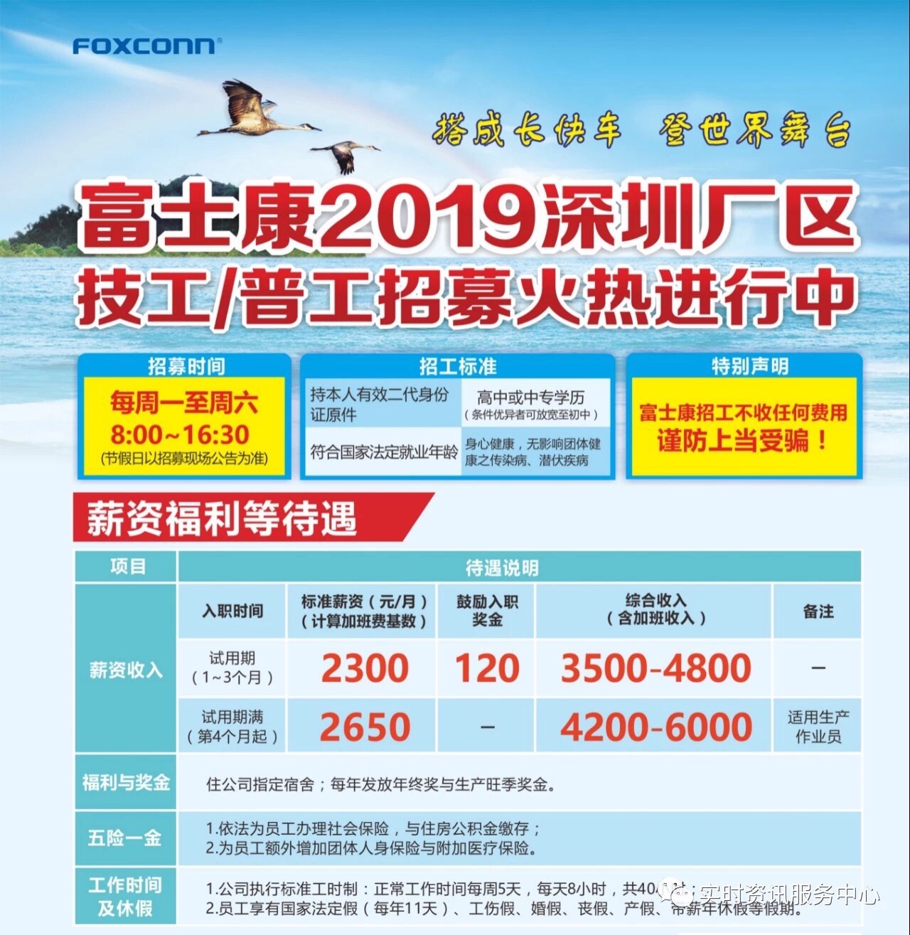深圳观澜富士康招聘354 / 作者:燕儿。 / 帖子ID:268070