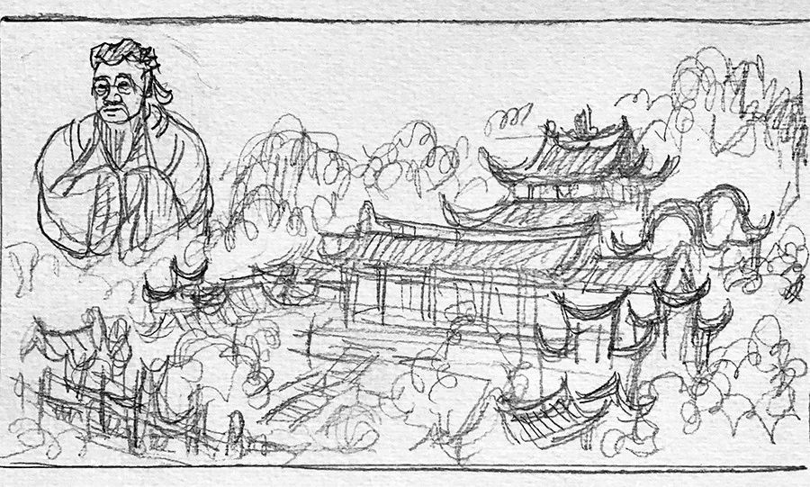 恭城金秋柿柿如意，手绘瑶乡幅幅顺心321 / 作者:箩筐索 / 帖子ID:269610