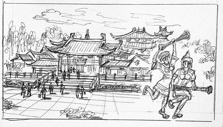 恭城金秋柿柿如意，手绘瑶乡幅幅顺心785 / 作者:箩筐索 / 帖子ID:269610