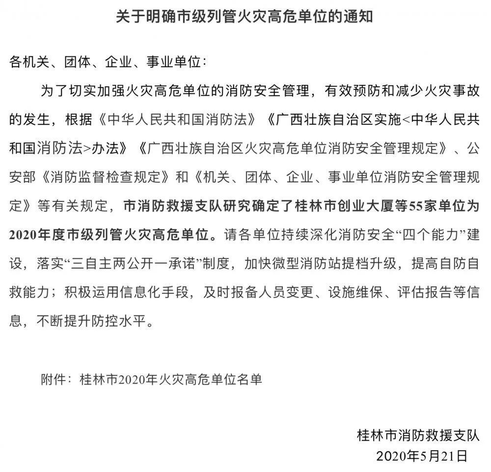 学校、医院、商场...桂林55个单位列入火灾高危！恭城有一家！765 / 作者:分叉路口 / 帖子ID:271794