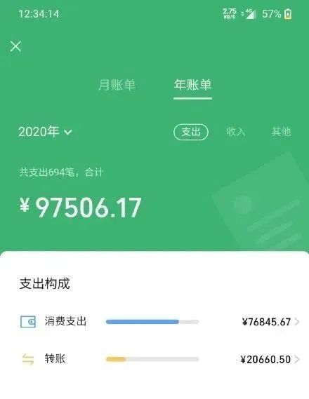 不敢看！微信年度账单来了893 / 作者:華大夫 / 帖子ID:280539