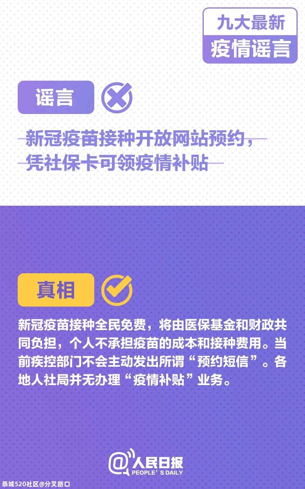转扩！九大最新疫情谣言，千万别被骗！977 / 作者:分叉路口 / 帖子ID:281527