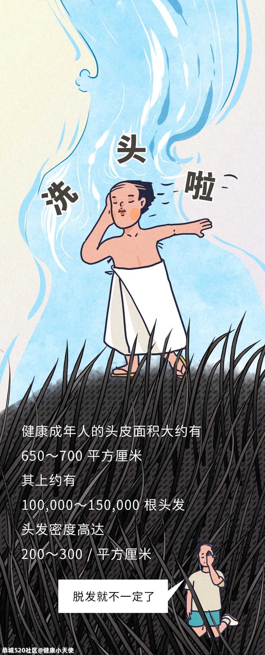 头发多久洗一次最好？每天洗会脱发？标准答案来了！366 / 作者:健康小天使 / 帖子ID:282677