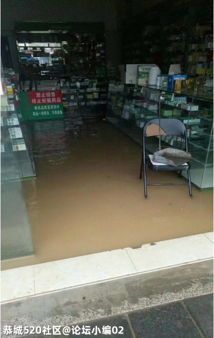 西岭街涨水啦，一夜之间多家商铺进水!533 / 作者:论坛小编02 / 帖子ID:285587