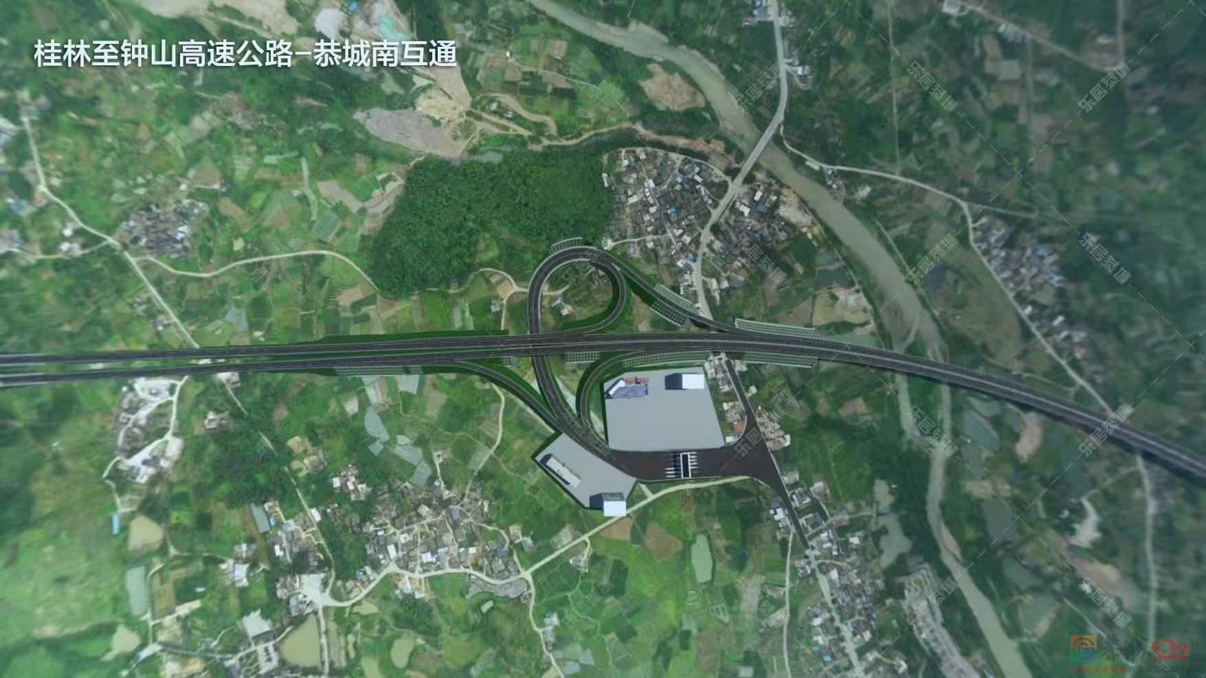 桂林至钟山高速公路——恭城的出入口规划图来了602 / 作者:公路美学 / 帖子ID:287593