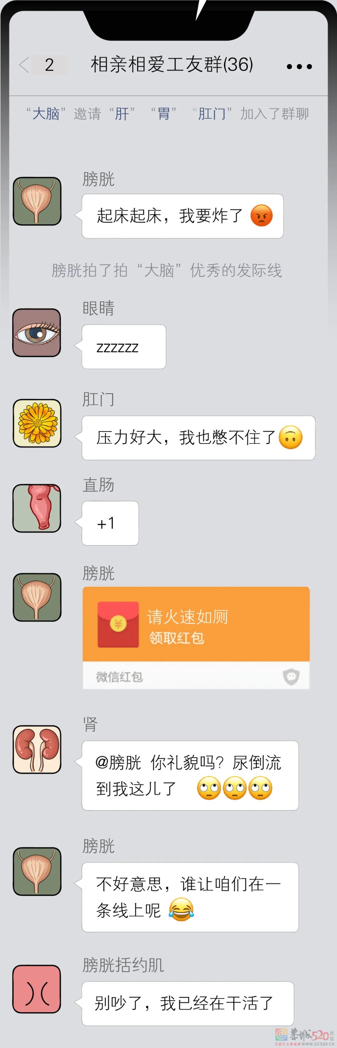 你的器官发起了「群聊」邀请960 / 作者:健康小天使 / 帖子ID:289387