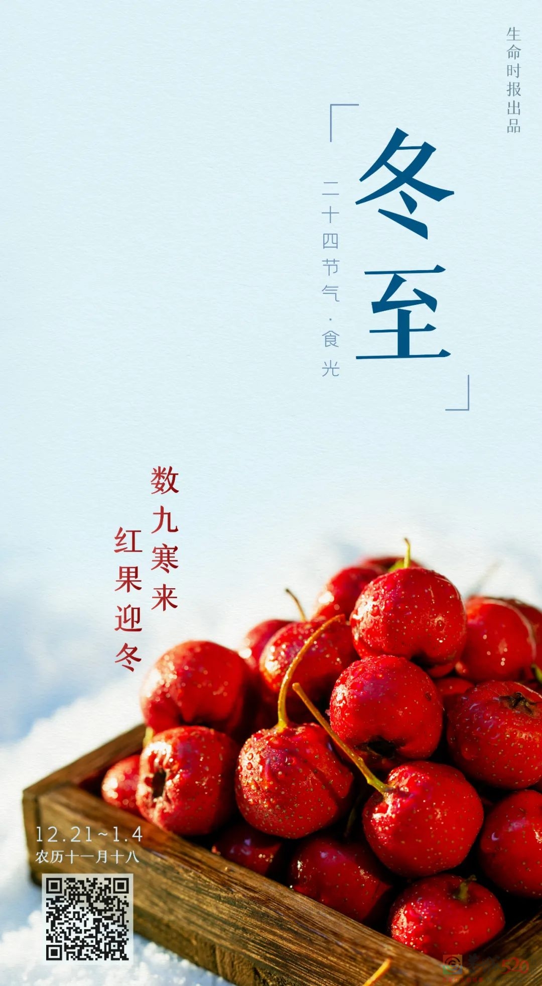 「冬至」：数九寒来，红果迎冬556 / 作者:健康小天使 / 帖子ID:291377