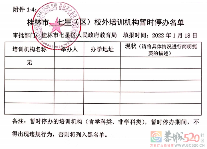 桂林最全校外培训机构黑白名单公布！344 / 作者:论坛小编01 / 帖子ID:292356