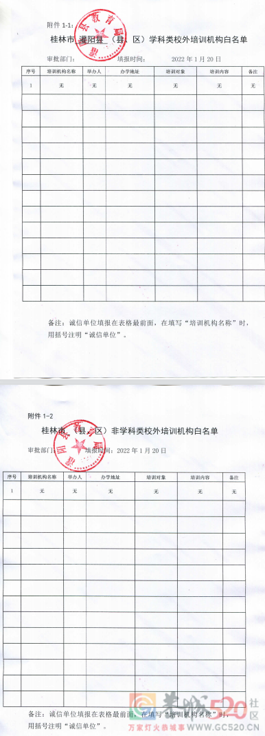 桂林最全校外培训机构黑白名单公布！997 / 作者:论坛小编01 / 帖子ID:292356