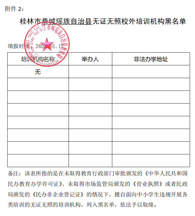 桂林最全校外培训机构黑白名单公布！641 / 作者:论坛小编01 / 帖子ID:292356