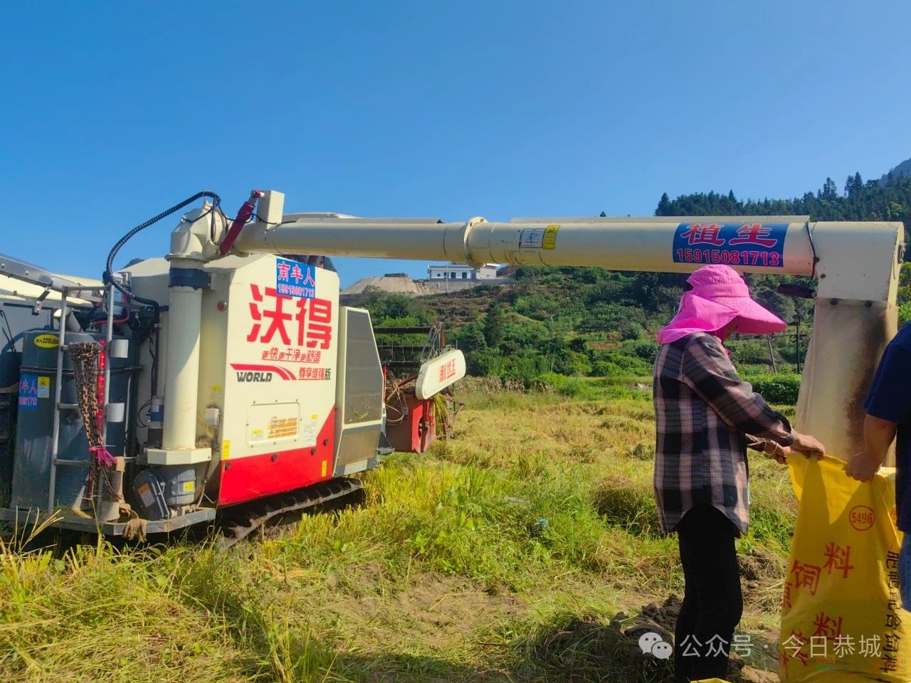 恭城三江乡：大型收割机助力水稻丰收120 / 作者:论坛小编01 / 帖子ID:317037
