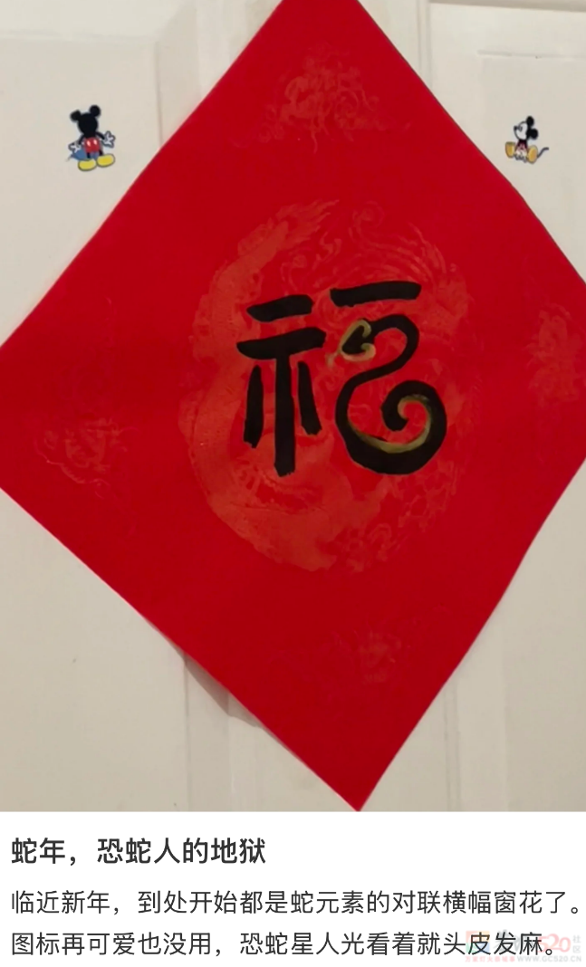 “建议十二生肖把蛇开除”，最近满大街的丑蛇装饰让怕蛇人默默碎了123 / 作者:儿时的回忆 / 帖子ID:318593