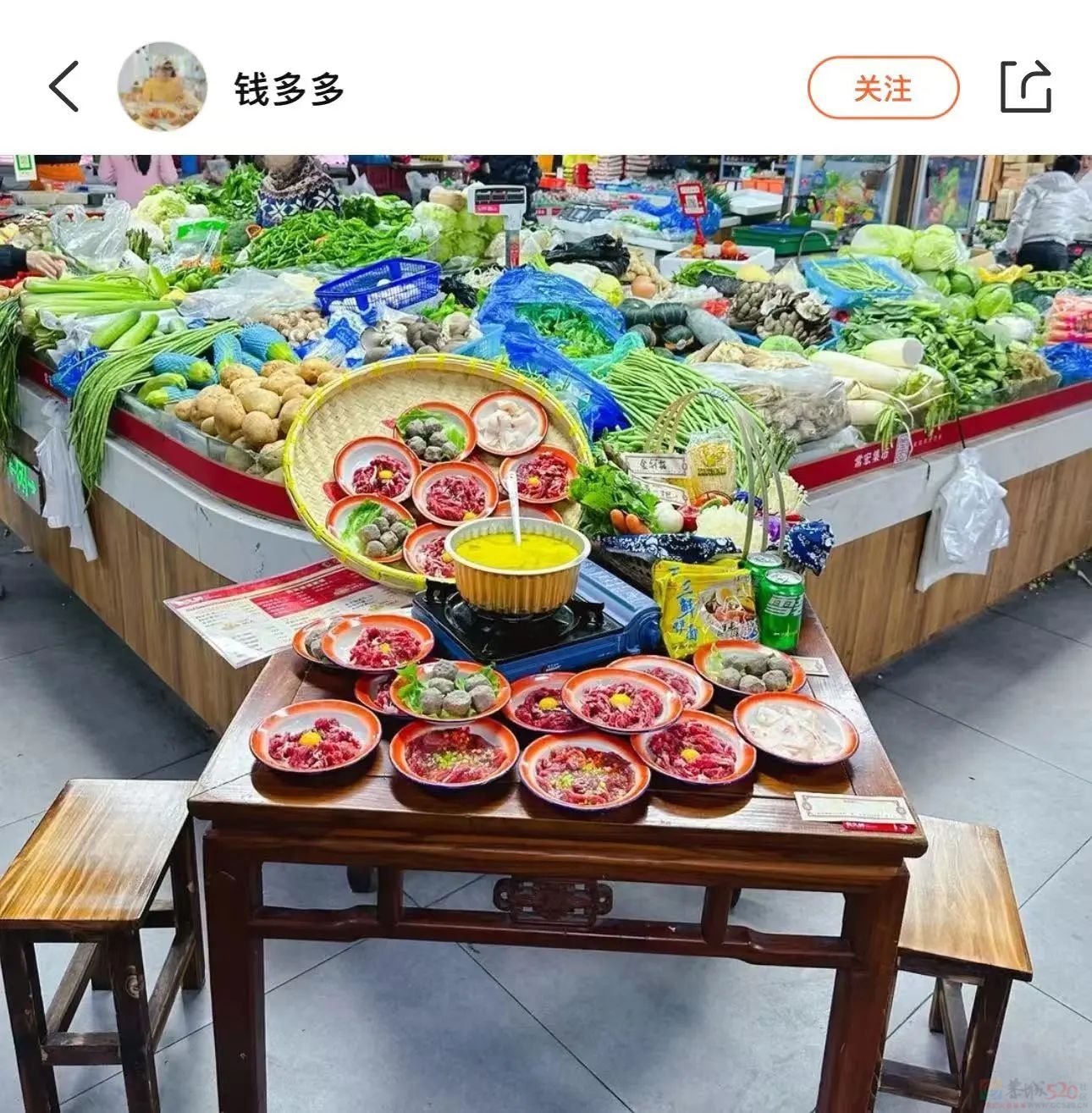 “肉是刚切的、菜是刚择的”，年轻人流行起去菜市场吃30元火锅415 / 作者:儿时的回忆 / 帖子ID:318622